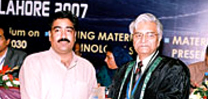 Receving Participation Award Architect Zaheer Ud Din Sheikh